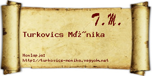 Turkovics Mónika névjegykártya